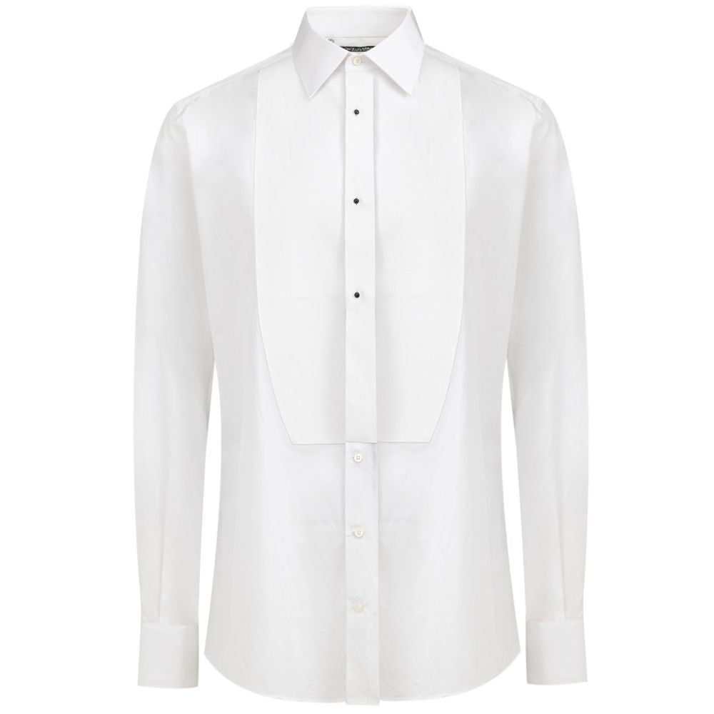 White Cotton Shirt-Dolce & Gabbana-LabelTerrace.com