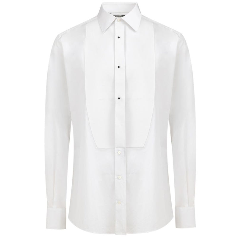 White Cotton Shirt-Dolce & Gabbana-LabelTerrace.com