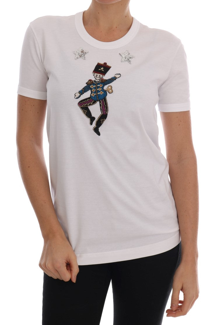 White Cotton Fairy Tale T-Shirt-Dolce & Gabbana-LabelTerrace.com