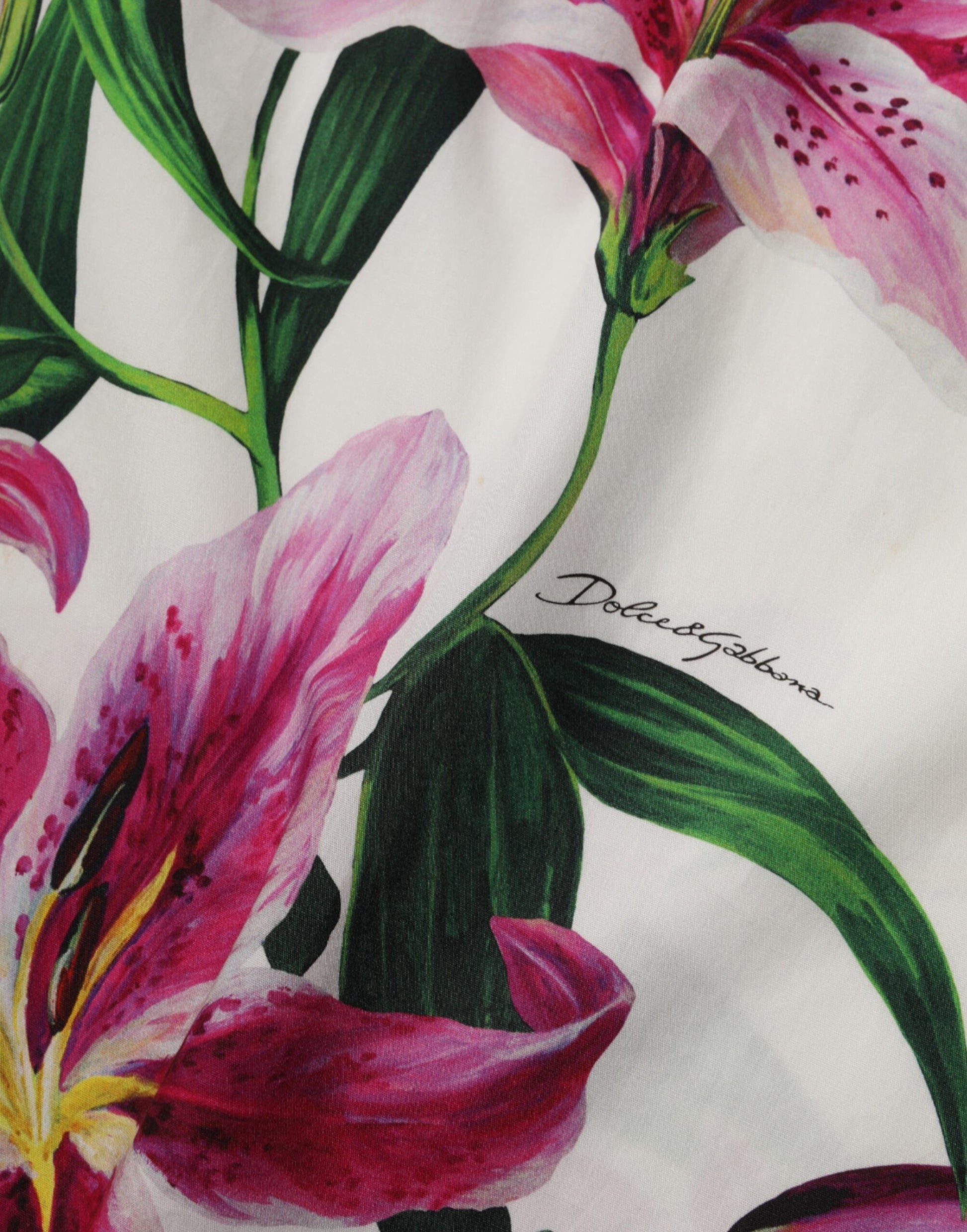 White Cotton Floral Sleeveless Mini Dress-Dolce & Gabbana-LabelTerrace.com