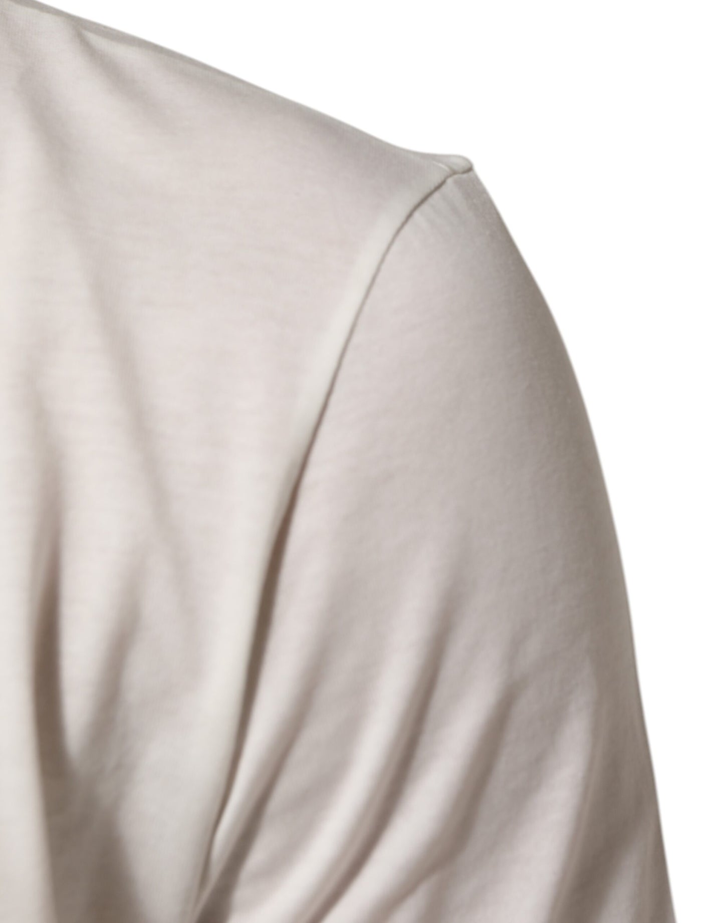 White Cotton Goodluck 2020 Crew Neck T-shirt