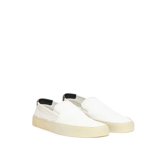 White Cotton Sneaker-Saint Laurent-LabelTerrace.com