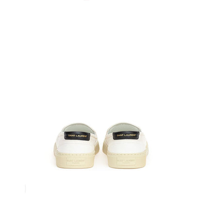 White Cotton Sneaker-Saint Laurent-LabelTerrace.com