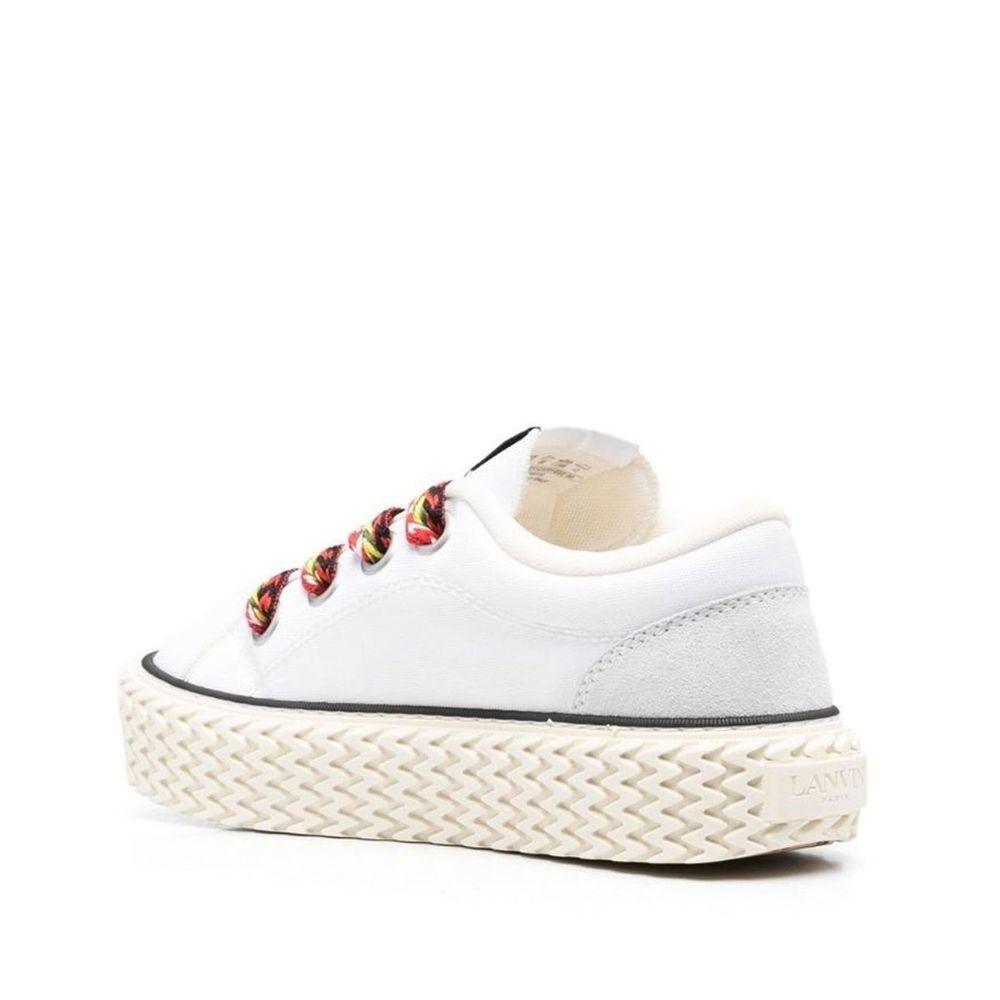 Cotton Lace-Up Sneakers-Lanvin-LabelTerrace.com