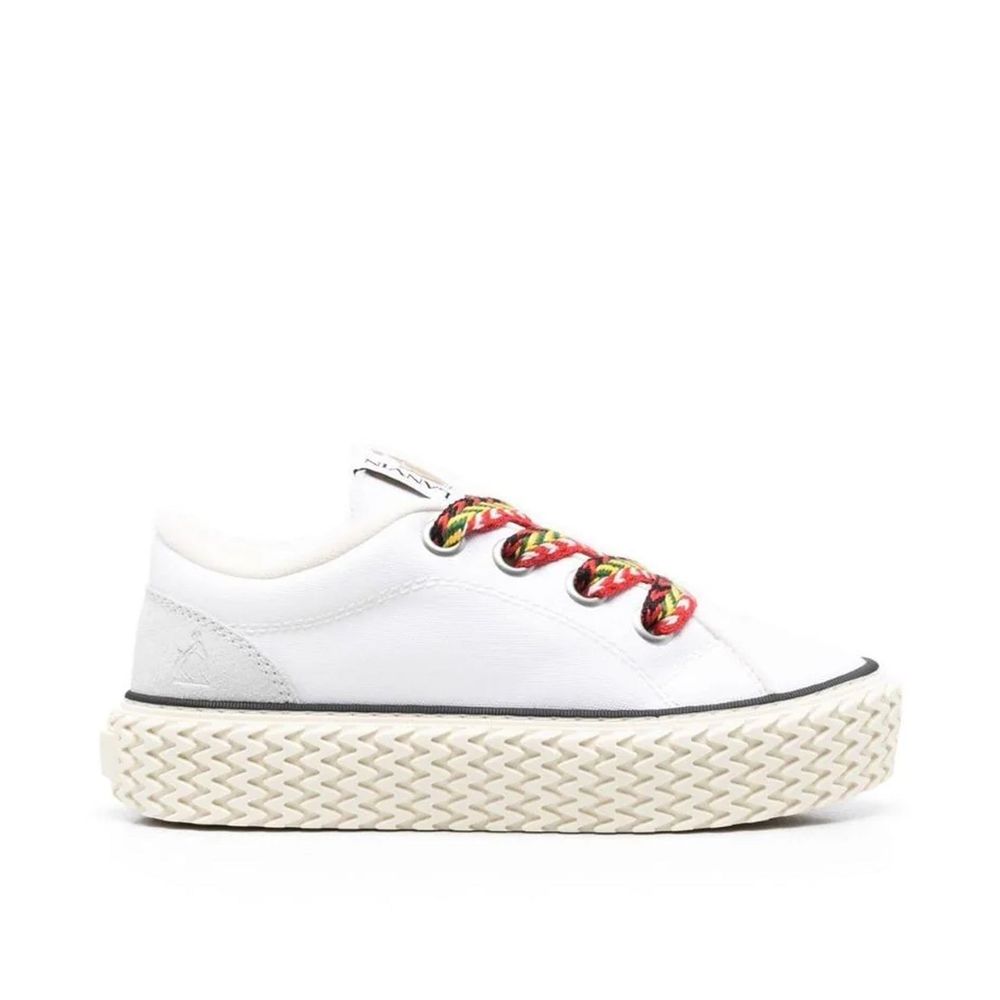 Cotton Lace-Up Sneakers-Lanvin-LabelTerrace.com
