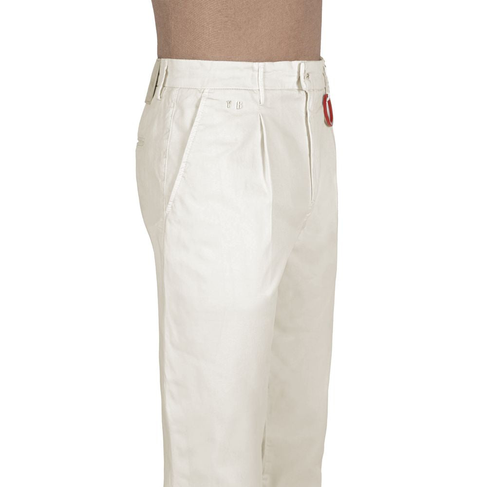 White Cotton Men Jeans-Tramarossa-LabelTerrace.com