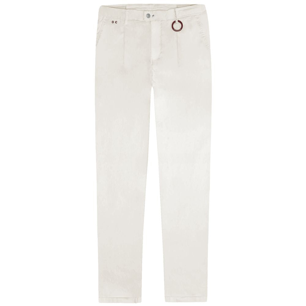 White Cotton Men Jeans-Tramarossa-LabelTerrace.com