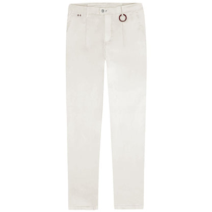 White Cotton Men Jeans-Tramarossa-LabelTerrace.com