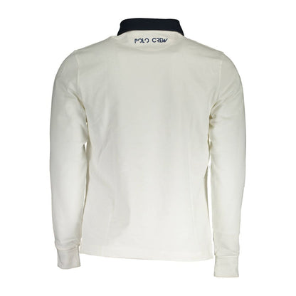 White Cotton Men Polo Shirt-La Martina-LabelTerrace.com