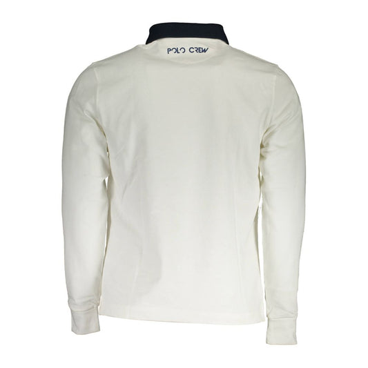 White Cotton Men Polo Shirt-La Martina-LabelTerrace.com