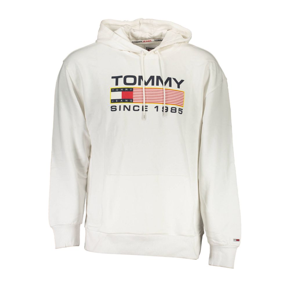 White Cotton Men Sweater-Tommy Hilfiger-LabelTerrace.com