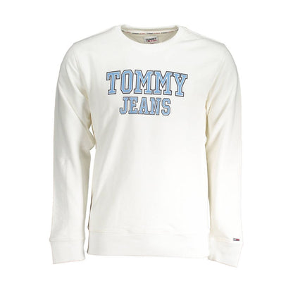 White Cotton Men Sweater-Tommy Hilfiger-LabelTerrace.com