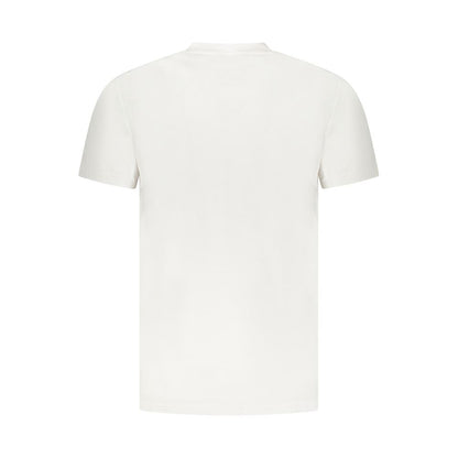 White Cotton Men T-Shirt