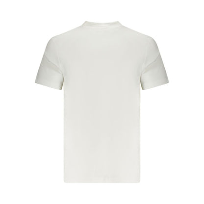 White Cotton Men T-Shirt