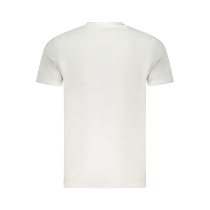 White Cotton Men T-Shirt