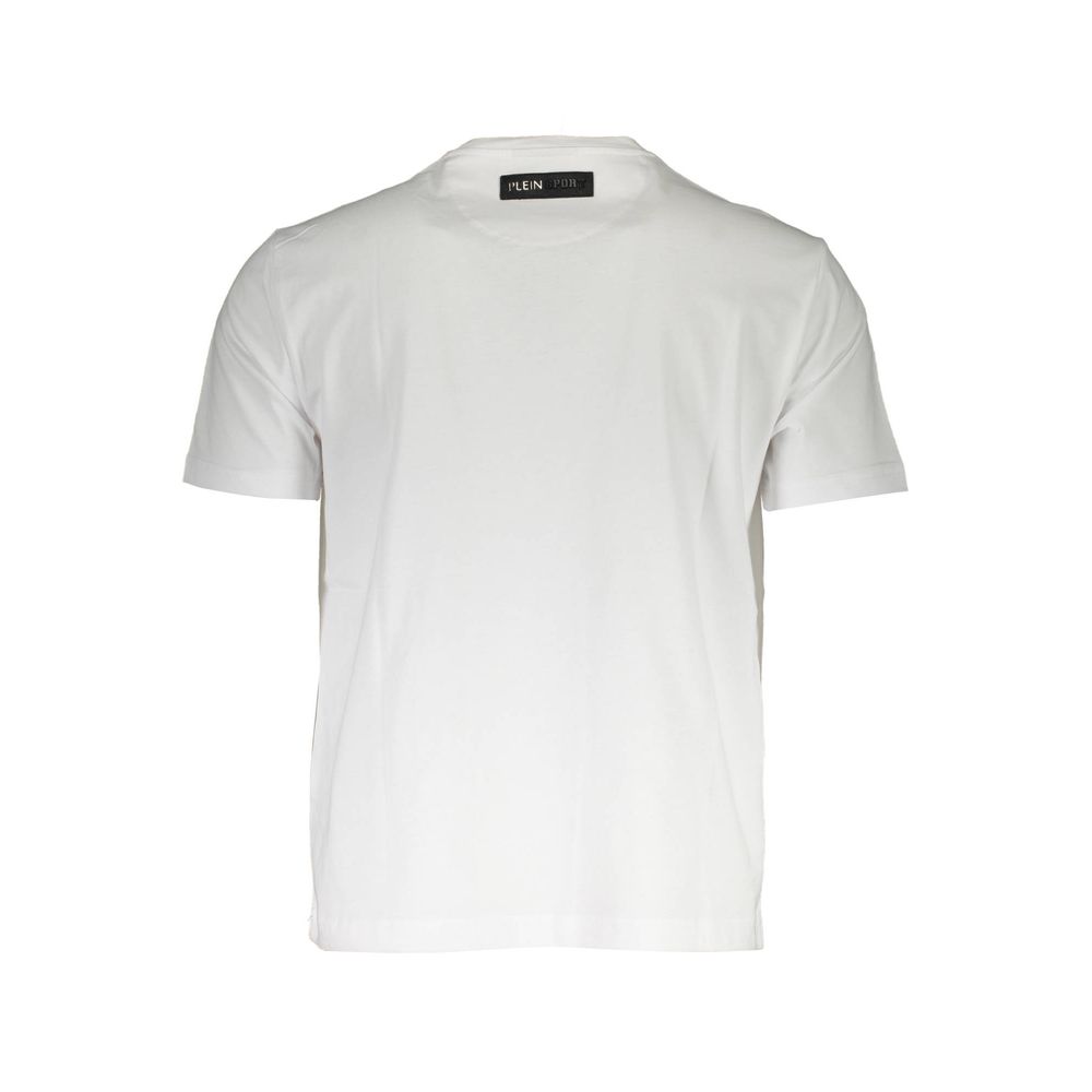 White Cotton Men T-Shirt-Plein Sport-LabelTerrace.com