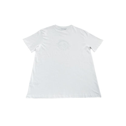 White Cotton Men T-Shirt-Trussardi Beachwear-LabelTerrace.com