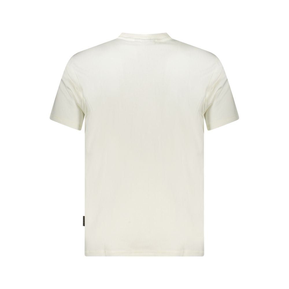 White Cotton Men T-Shirt