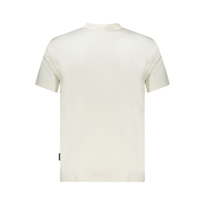White Cotton Men T-Shirt
