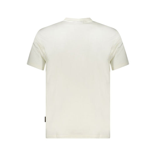 White Cotton Men T-Shirt