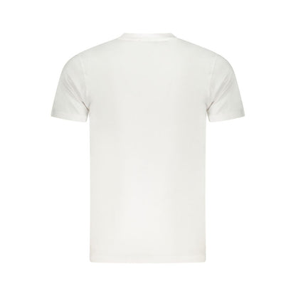White Cotton Men T-Shirt