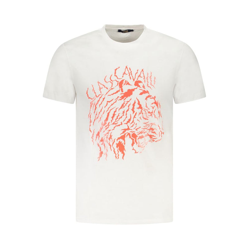 White Cotton Men T-Shirt