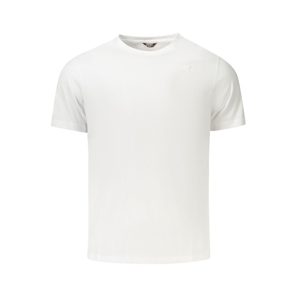 White Cotton Men T-Shirt