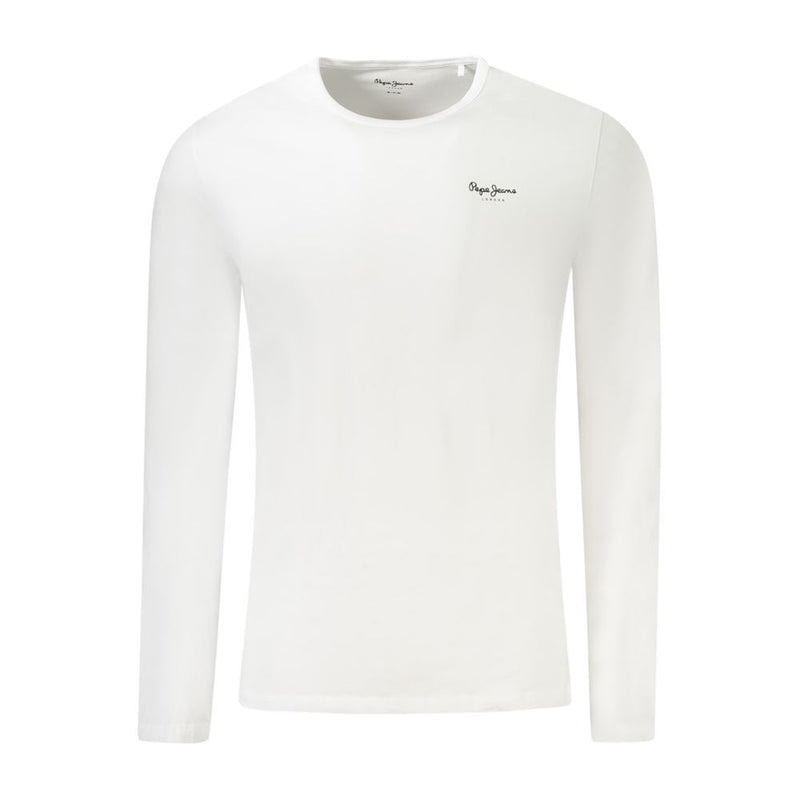 White Cotton Men T-Shirt-Pepe Jeans-LabelTerrace.com