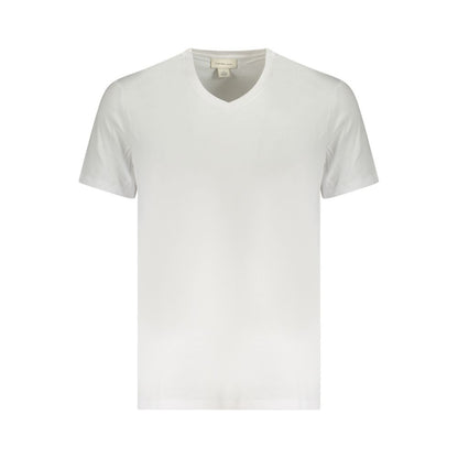 White Cotton Men T-Shirt