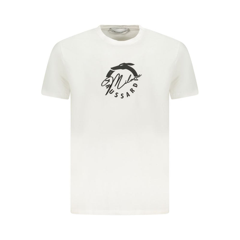 White Cotton Men T-Shirt