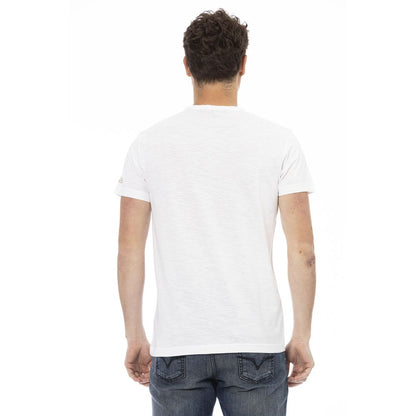 White Cotton Men's T-Shirt