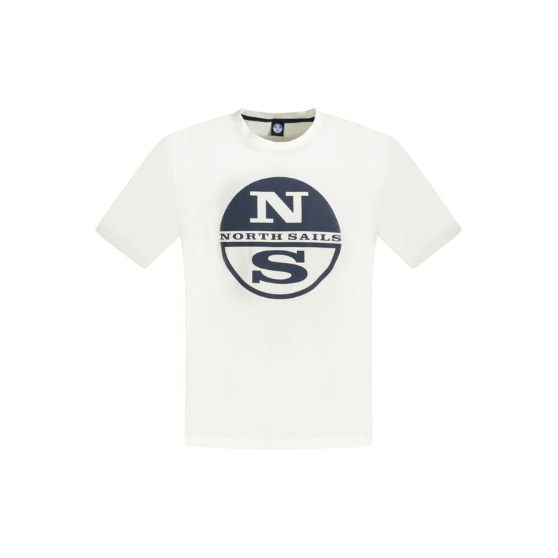 White Cotton Mens TShirt-North Sails-LabelTerrace.com