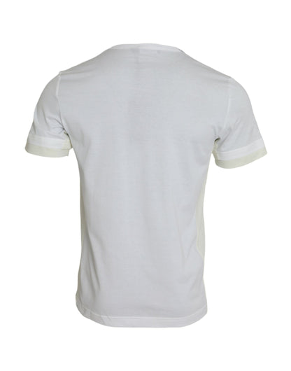 White Cotton Pocket Short Sleeves T-shirt-Dolce & Gabbana-LabelTerrace.com