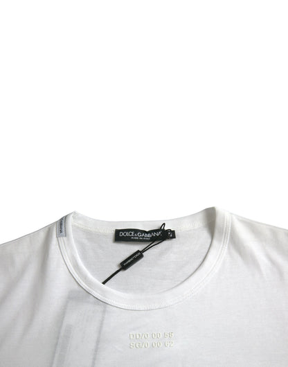 White Cotton Pocket Short Sleeves T-shirt-Dolce & Gabbana-LabelTerrace.com
