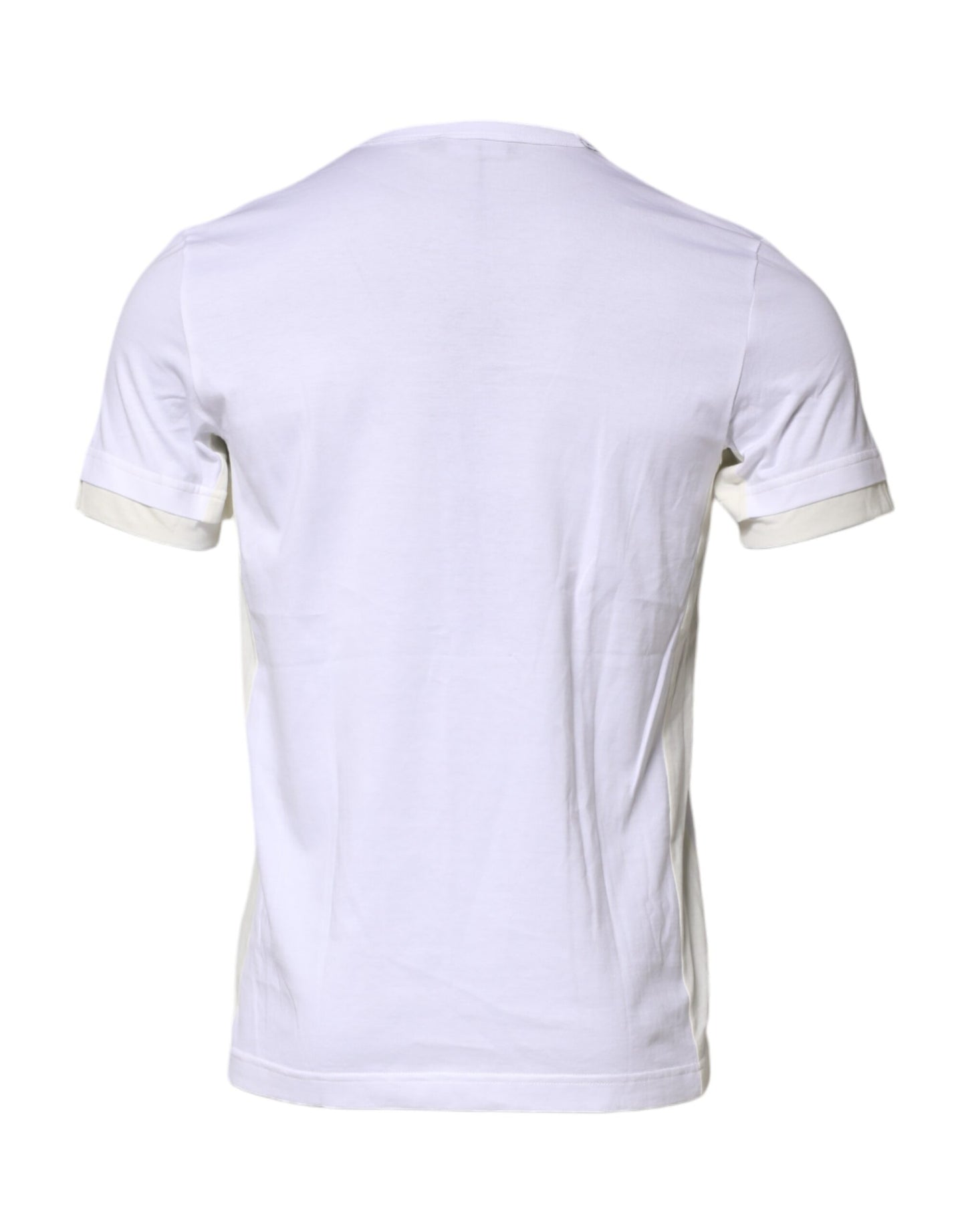 White Cotton Pocket Short Sleeves T-shirt-Dolce & Gabbana-LabelTerrace.com