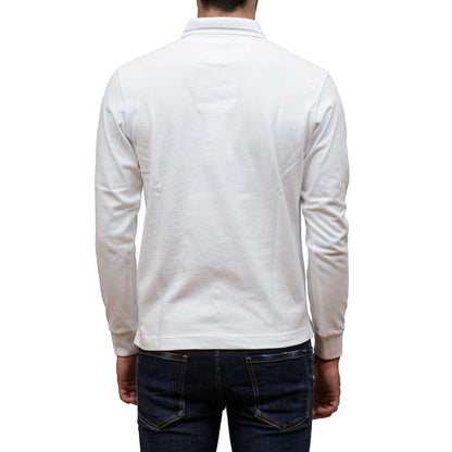 White Cotton Polo Shirt-La Martina-LabelTerrace.com