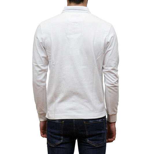 White Cotton Polo Shirt-La Martina-LabelTerrace.com