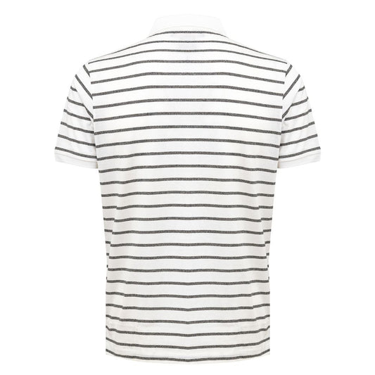 White Cotton Polo Shirt-Dunhill-LabelTerrace.com