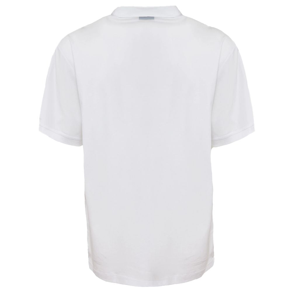 White Cotton Polo Shirt-People Of Shibuya-LabelTerrace.com