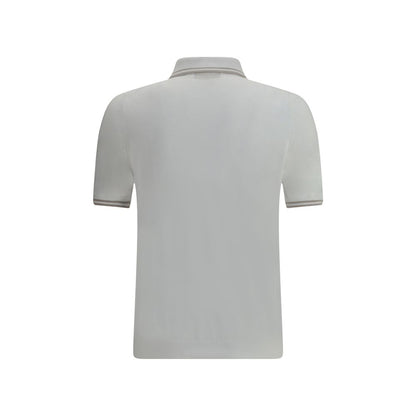 White Cotton Polo Shirt