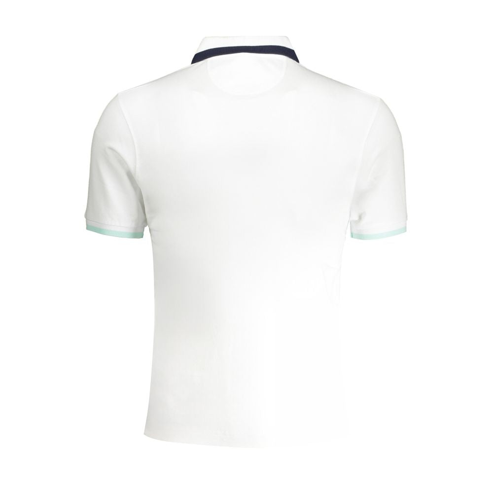 White Cotton Polo Shirt-La Martina-LabelTerrace.com