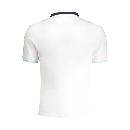 White Cotton Polo Shirt-La Martina-LabelTerrace.com