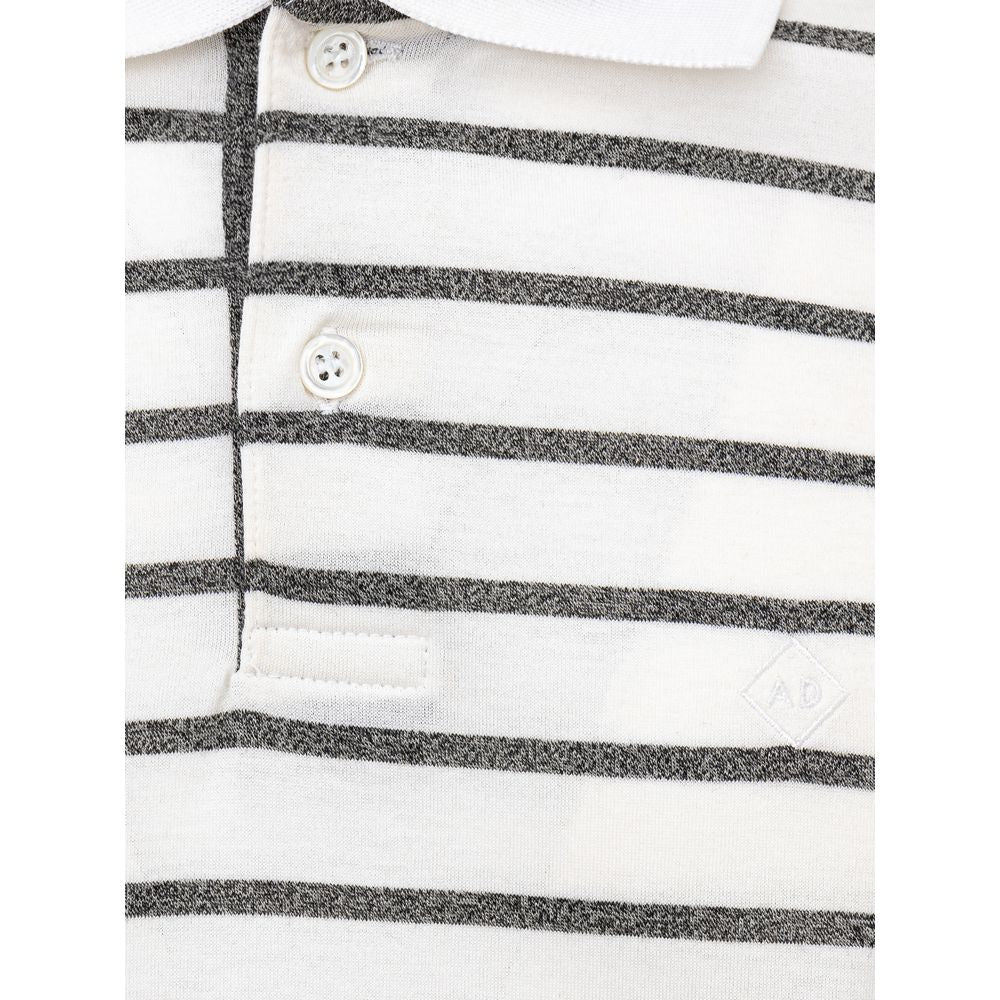 White Cotton Polo Shirt-Dunhill-LabelTerrace.com