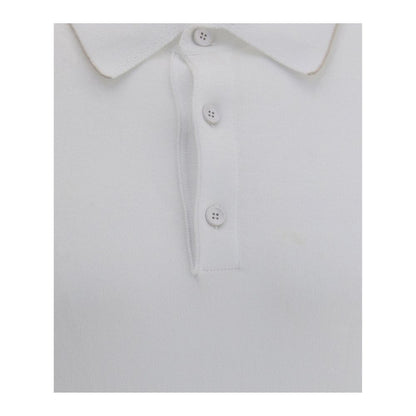 White Cotton Polo Shirt