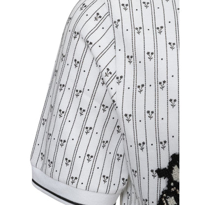 قميص بولو قطني أبيض