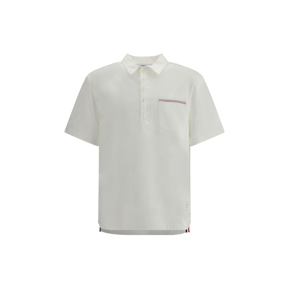 White Cotton Polo Shirt