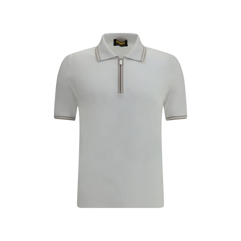 White Cotton Polo Shirt