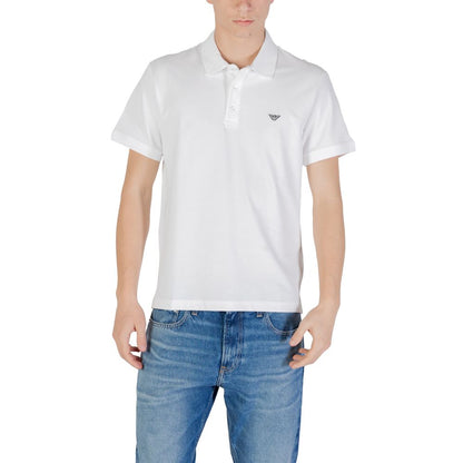 White Cotton Polo Shirt