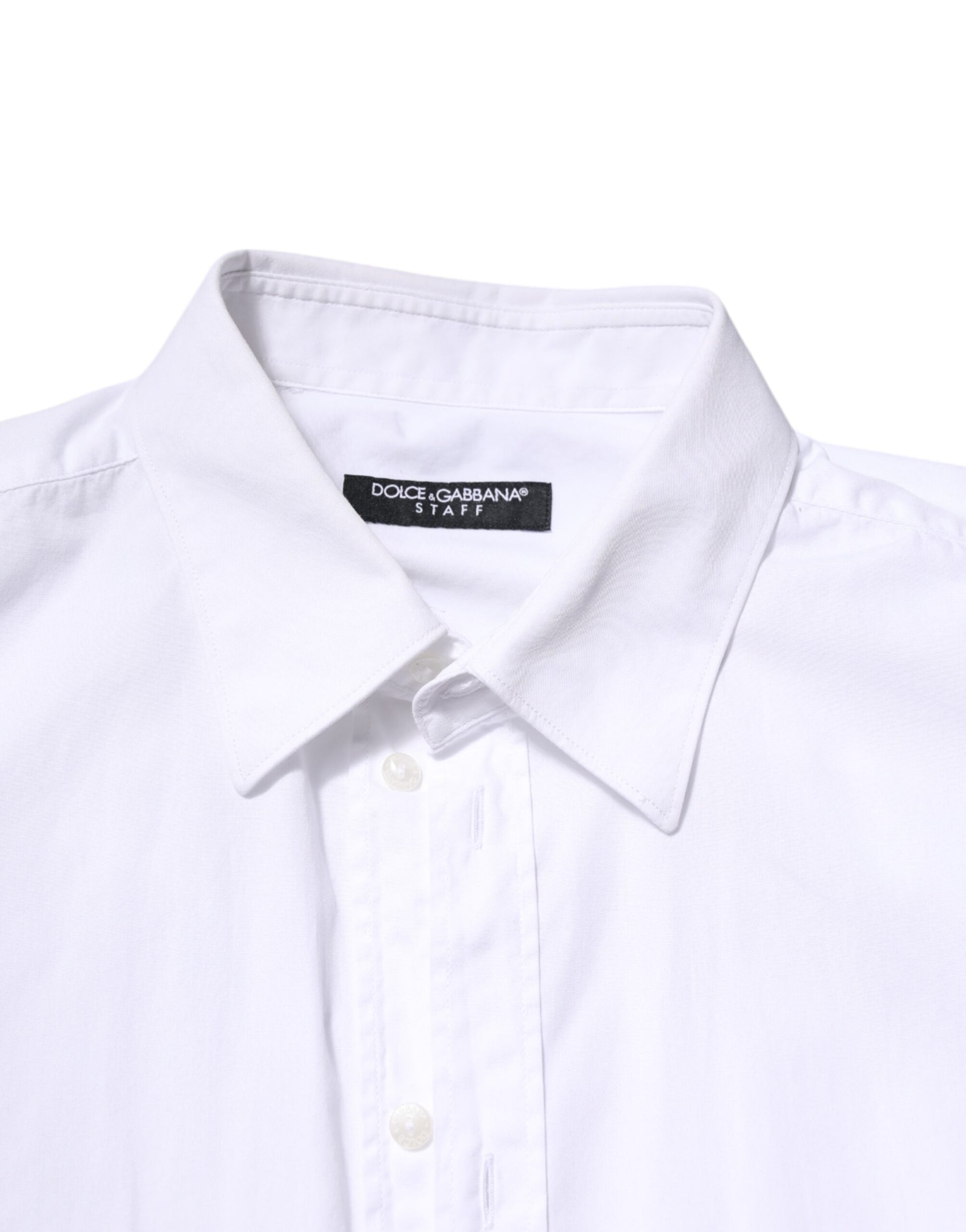 White Cotton STAFF Long Sleeves Forma Shirt