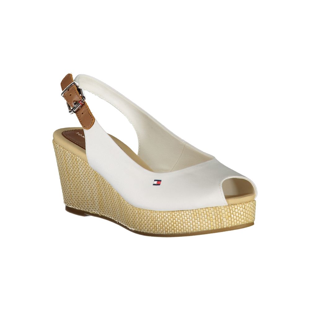 White Cotton Sandal-Tommy Hilfiger-LabelTerrace.com